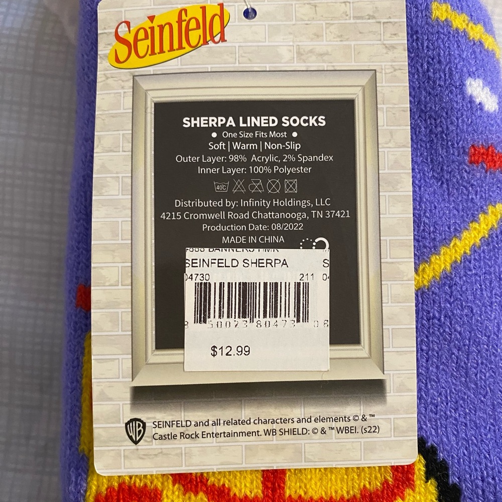 Batman & Seinfeld—3 Sherpa Slipper Sock Bundle - Picture 11 of 11